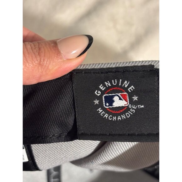 New Era 59FIFTY MLB Basic Los Angeles Dodgers Gray Fitted Cap 7 3/8 - Picture 7 of 7